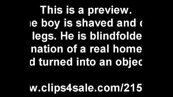 homeless man shaved and turned into bondage object