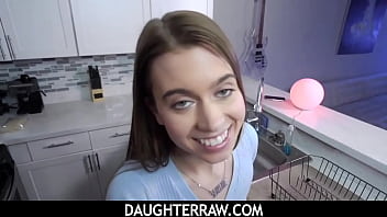 Stepdad Ike Diezel comes home to find his stepdaughter Jill Kassidy being punished