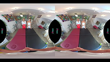 VRHUSH Lily Adams and Alexis Fawx share a big cock