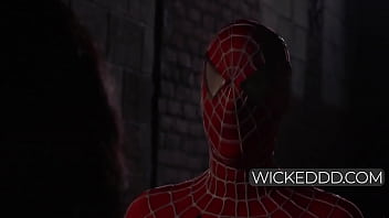Busty Spiderwoman Hooks Up With Spiderman