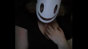 SFW SC Caressing her breasts through her black shirt and bra