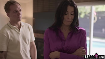 Reincarnated husband inside 18 yo guy visits his desperate MILF wife Reagan Foxx