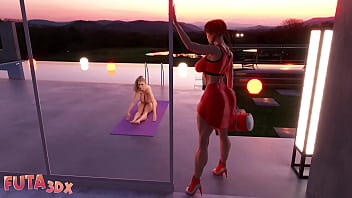 Futa3dx - Personal Futa Redhaired Big Dicked Babe Trainer Fucks Blonde Hard