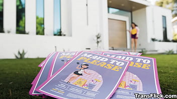 Maid Spencer Bradley decides to become flirty encouraging Ember Fiera to have a little fun with HER