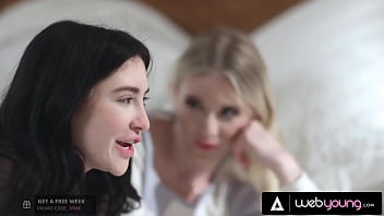 Hot Couple Melody Marks And Jane Wilde Have A Threesome With Their Roommate Before The Finals