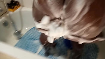 Solo Wet Shower Big Black Milf Ass enJoi Da Pussy Completely Wet