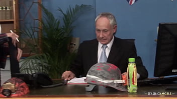 Sexy looking chicks having fun with two long cocks together