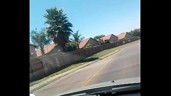 Pussy flashing in the car