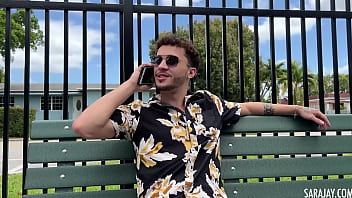 Chesty Curly Haired Bitch Sara Jay Getting A Hard And Deep Pussy Pounding!