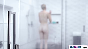 GirlDoGirl.com - Teen shower pussy licking a big tit milf