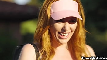 Tranny tennis player Brittney Kade and her ballsack is back in action! Now with the redhead busty super MILF Lauren Phillips!