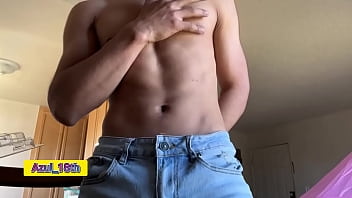 Sexy 18 year old boy eating nuts to ejaculate huge