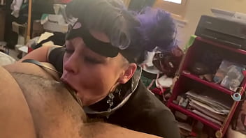 Pawg gives Sloppy Deepthroat blowjob