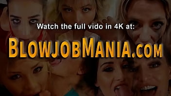 Pretty milf gives blowjob and tugs