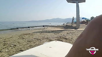 nippleringlover kinky mother flashing pierced pussy and pierced nipples at public beach compilation