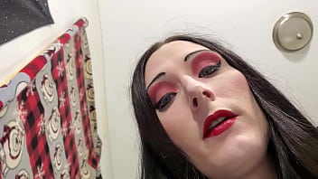 Tranny stepmom upskirt and masturbation POV