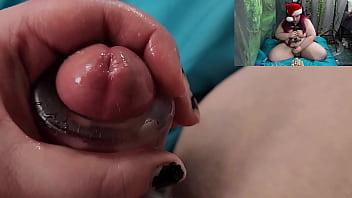 Chubby Chirstmas Tranny Makes a Gingerbread House Cums on it and Eats it POV