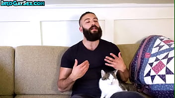 MTF hairy pussyboy fucked by bear BF after pussylicking