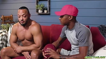 Dillion Diaz and stepson TY Santana having an intense anal sex over the couch