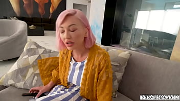 Adira Allure help Allen Swift jerking off on his raging cock