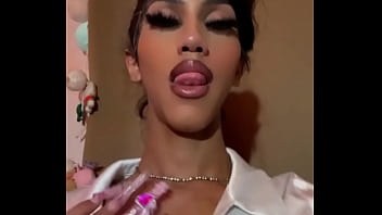 Horny Teen Shemale Crossdressing With Makeup