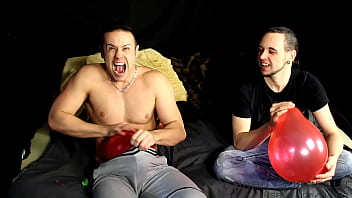 Blowing up and popping balloons