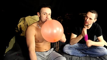 Blowing up and popping balloons