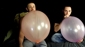 Blowing up and popping balloons