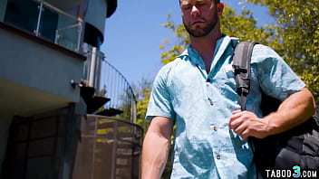 Neglected busty MILF housewife Lexi Luna fucked by the poolboy outdoor