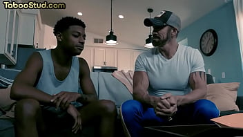 IR DILF stepdaddy enjoys barebacking with stud stepson
