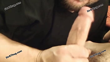 Cock Bitch Str8Thug Evil College Guy Twisted Red brings his HOT straight friend Sarge over to use his Gay Pig Slave for Amusement and he has abs big cock and mouthful of nut for the homo part 3