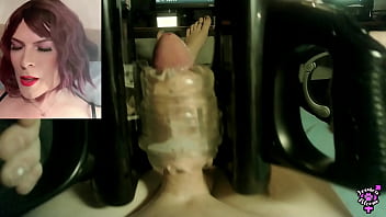 Quickshot Launch Machine Milks Sticky Load Out Jessica Bloom&#039_s Big Trans Cock