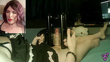 Quickshot Launch Machine Milks Sticky Load Out Jessica Bloom&#039_s Big Trans Cock