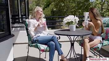 Asian teen facesits her hot stepmommy