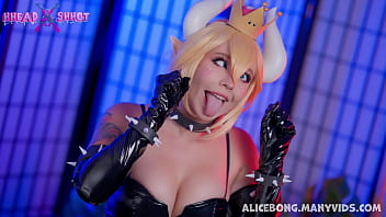 Triple Penetration for sexy Bowsette AliceBong