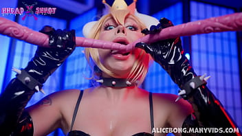 Triple Penetration for sexy Bowsette AliceBong