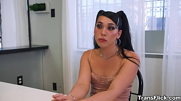 Speed dating turn gangbang trans sex with Kasey Kei and Jenna Creed. Kasey has decided to attend a speed dating event with a group of other trans women. Jenna ducks under Kasey&#039_s table and starts sucking her hard cock