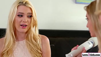 2 lesbian teens help bff to masturbate