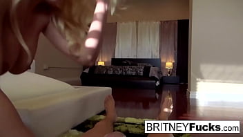 Blonde Bombshell Britney Amber seduces a big cock in a pov scene