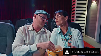 MODERN-DAY SINS - Pervy Teens Have PUBLIC SEX In Movie Theatre And GET CAUGHT! With Athena Faris