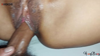 Hairy pussy girl missionary Sex in closeup view.