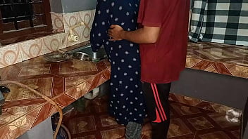 big ass maid xxx fucked in kitchen Stand while washing Utensils | full HD Sex video with clear audio