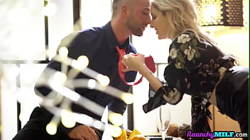 Busty bigboobs MILF enjoys softcore sex with her hubby