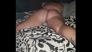 Gaping her pussy with a pink dildo
