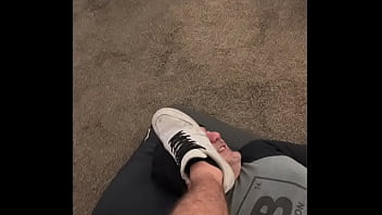 Foot worship domination with a straight alpha.