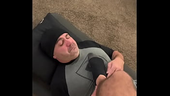 Foot worship domination with a straight alpha.