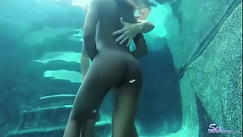 Lingerie Striptease Underwater pt1