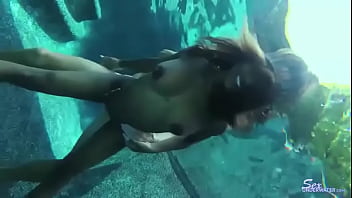 Lingerie Striptease Underwater pt1