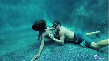 Lingerie Striptease Underwater pt1