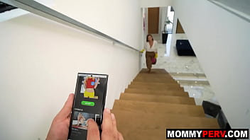 Busty step mom sucks stepson to motivate him
